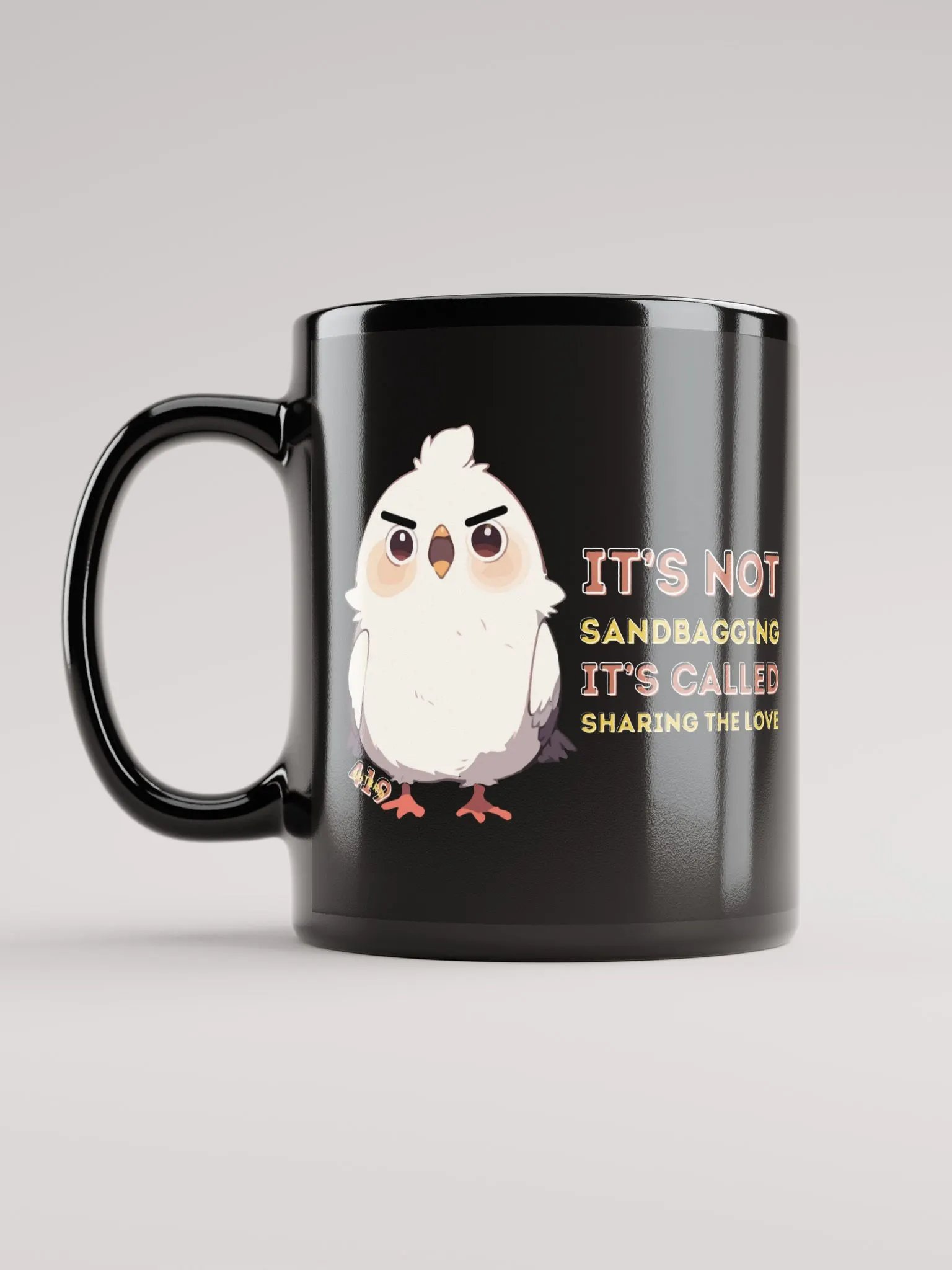 Sharing The Love Black Mug product image (12)