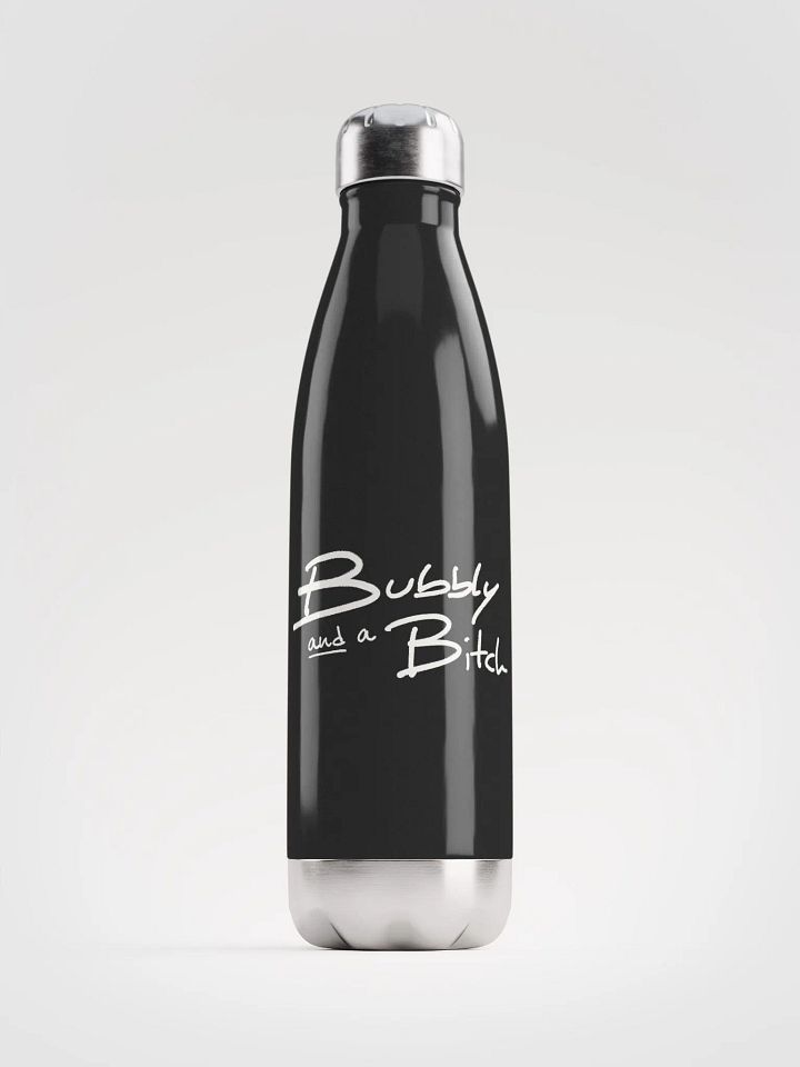 Bubbly and a B*tch (white design) stainless steel water bottle product image (1)