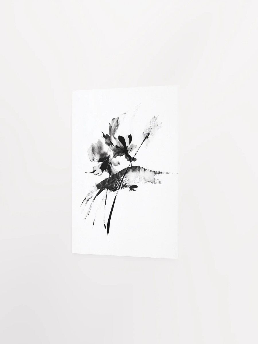 Ink Bloom III: Monochromatic Floral Art Print product image (2)