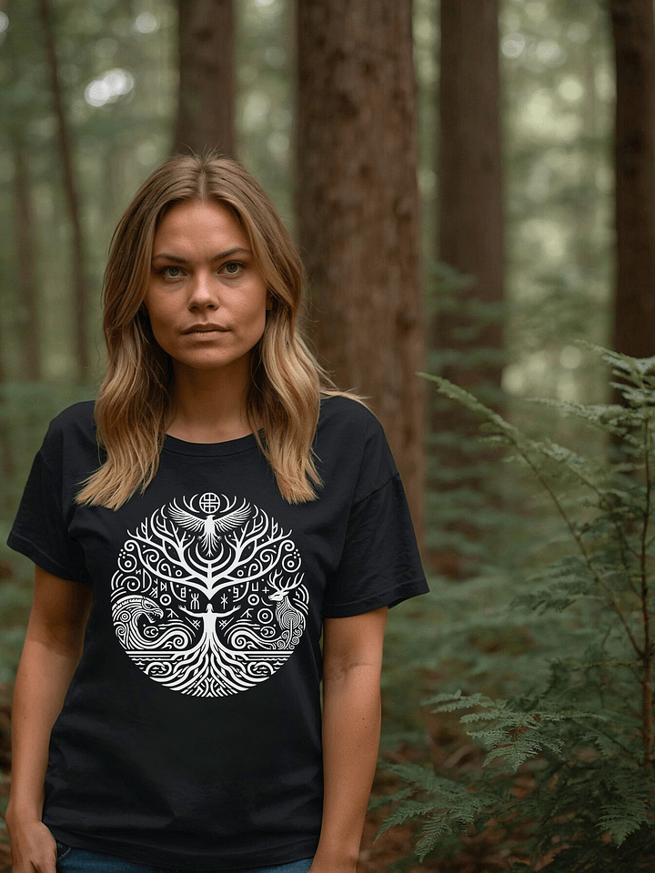 Unisex T-shirt - Yggdrasil - Black product image (2)
