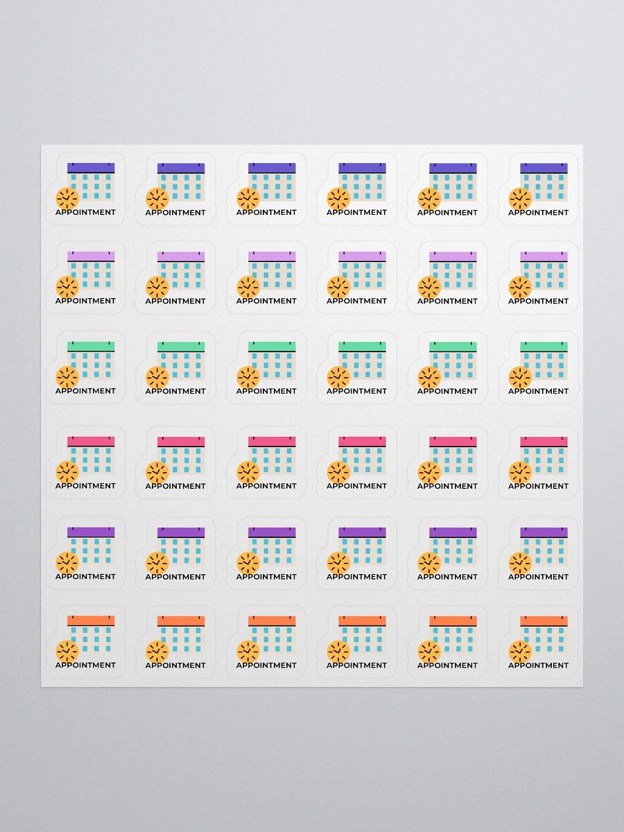 Appointment Stickers – Hand-Drawn, Functional Planner Stickers for Bullet Journals, Work, and Office Organization product image (1)