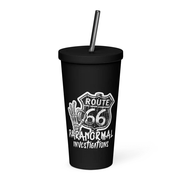 Vintage Route 666 Skeleton Insulated Tumbler product image (1)