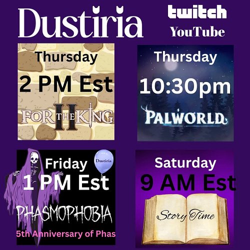 4 fun streams left this week including a special stream for the 5th anniversary of Phasmophobia!