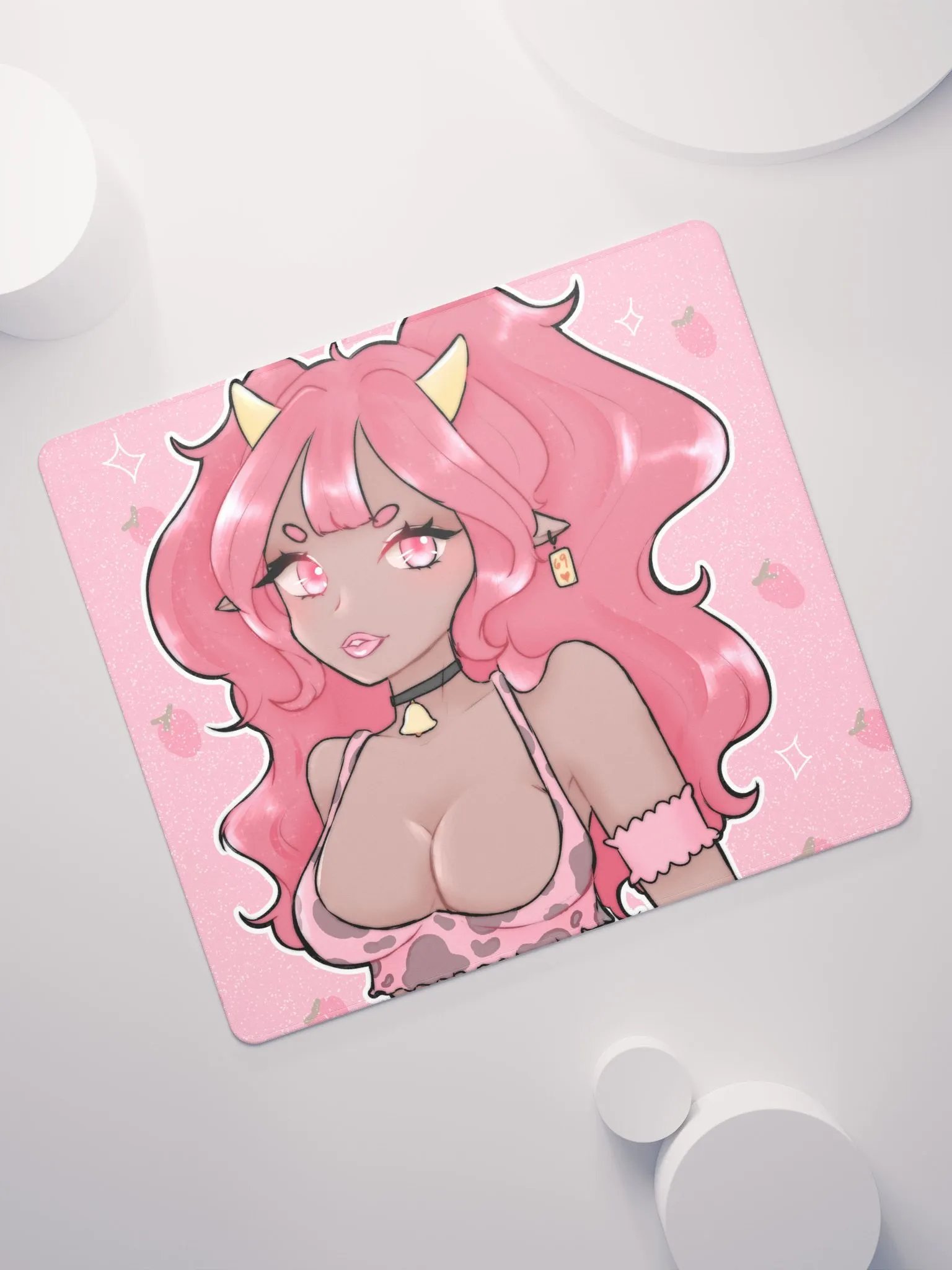 strawberry cow mousepad product image (7)