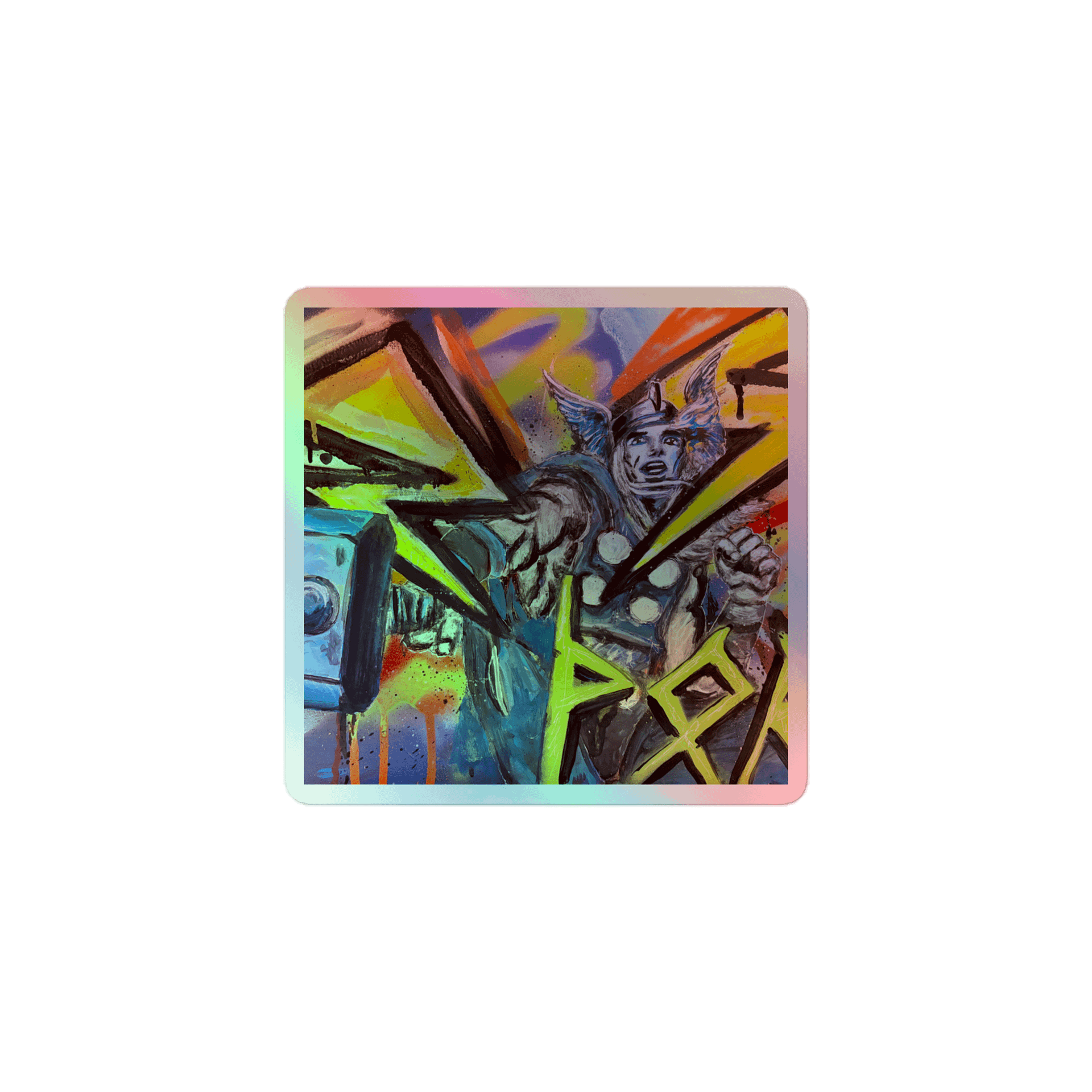 Thor Thunder Bolts Holographic Sticker Sheet product image (1)