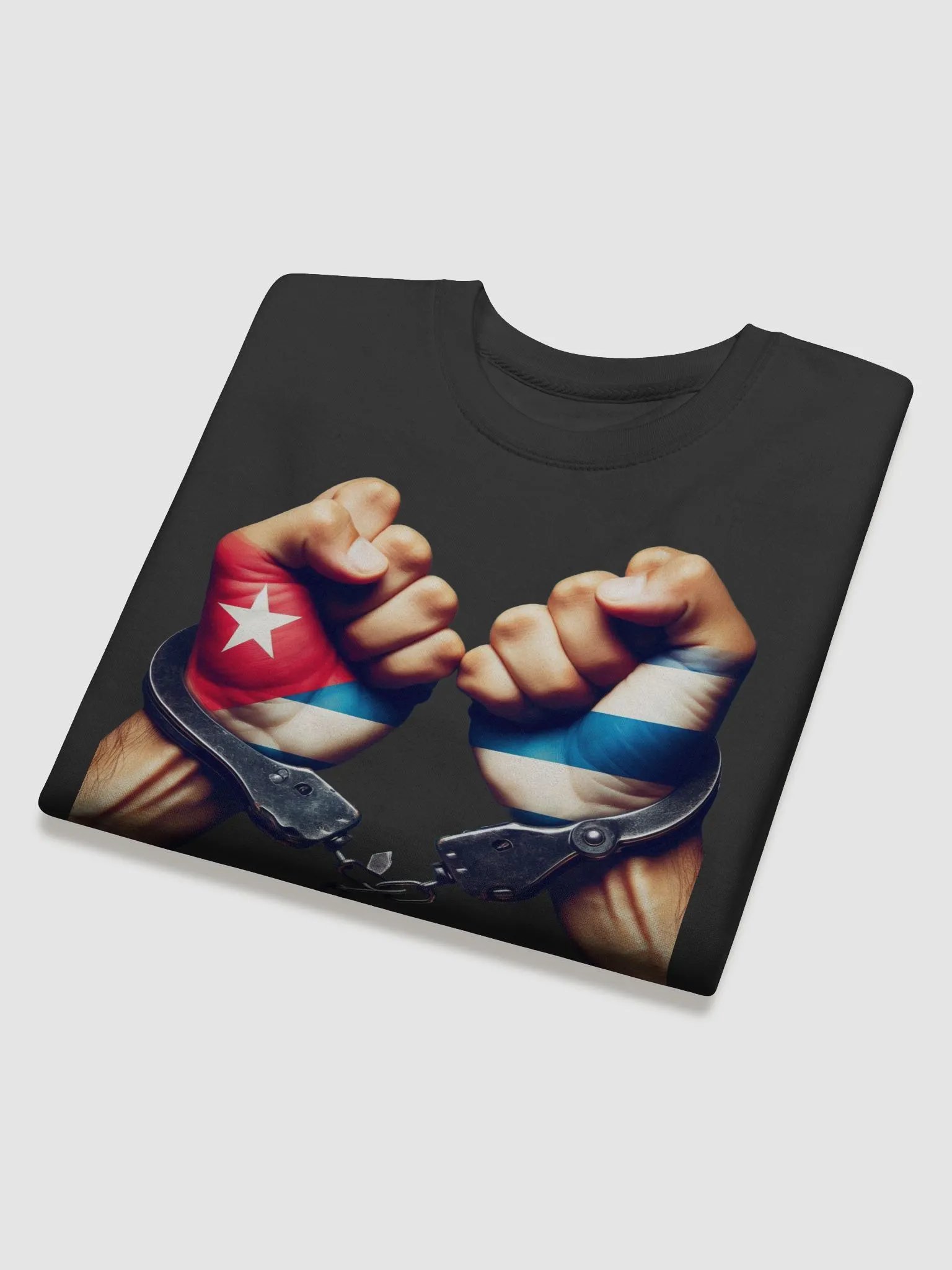 Cuban Flag Freedom Fist Premium Sweatshirt product image (4)