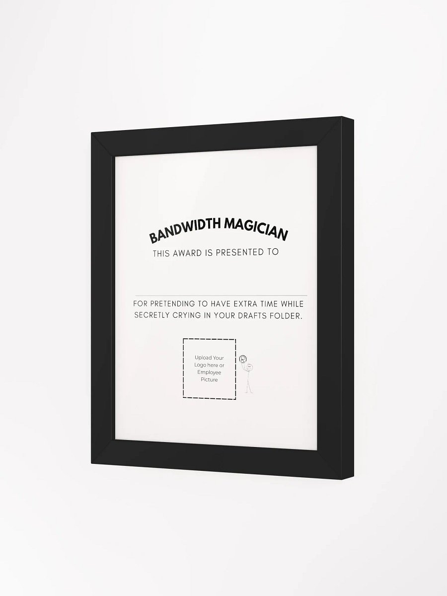 Bandwidth Magician Certificate Poster product image (13)
