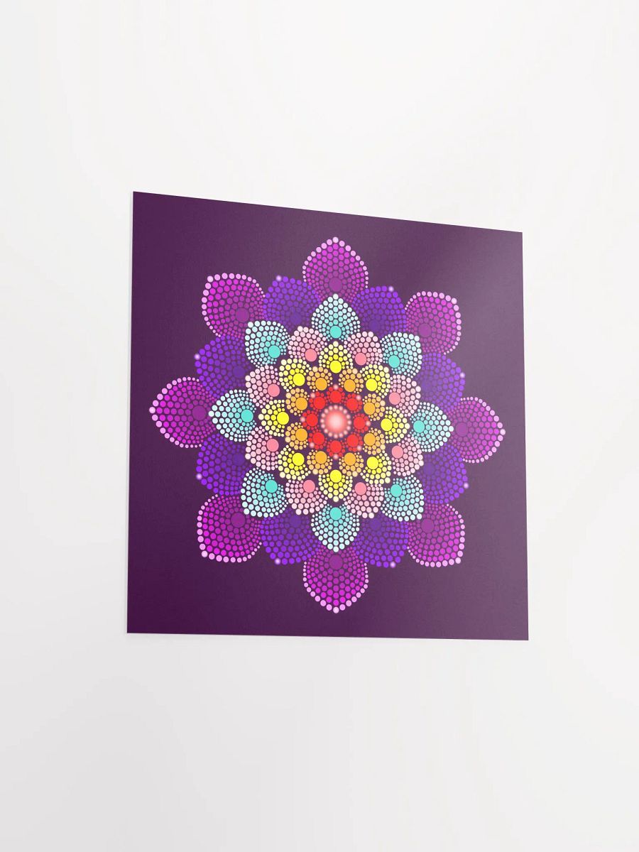 Simple Colorful Dot Mandala Enhanced Matte Paper Poster product image (11)