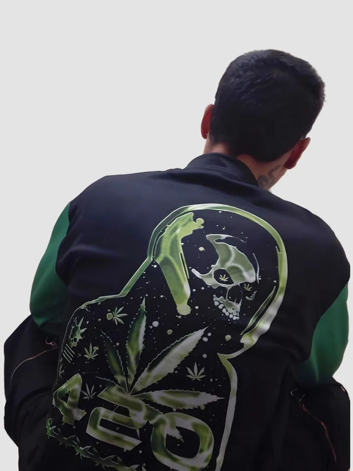 420 Green Sleeves Bomber Jacket product image (1)