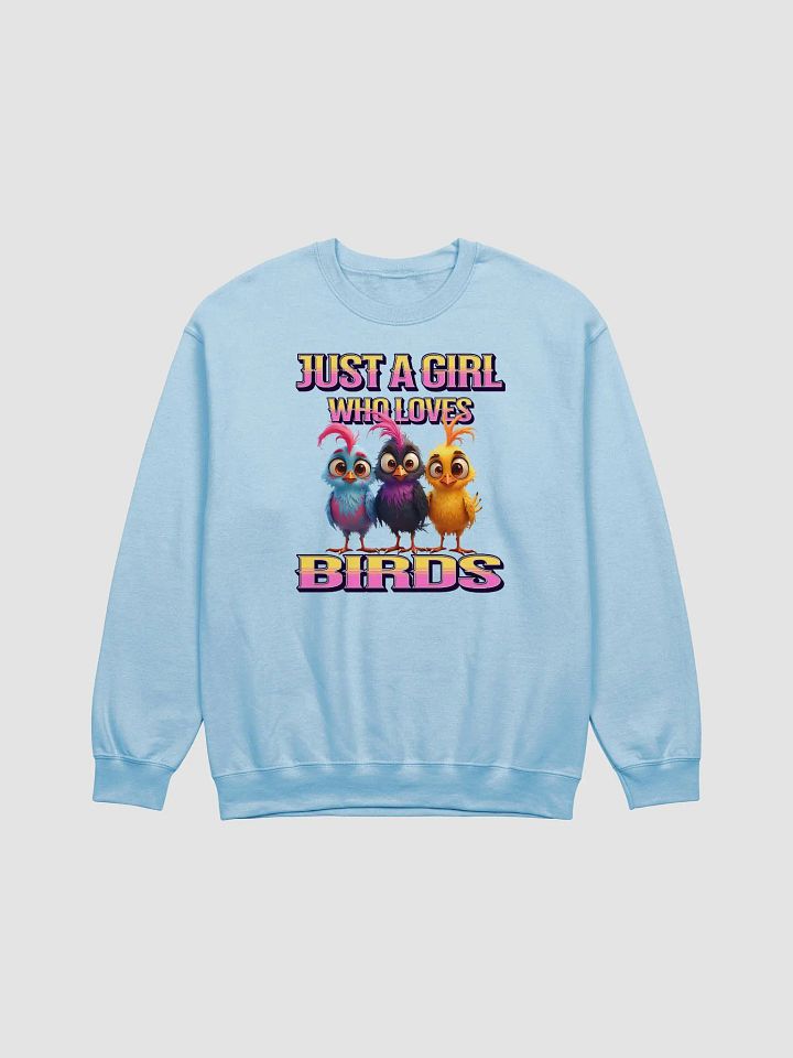 Just A girl Who Loves Birds Trio Vibrant Crewneck Sweatshirt product image (5)