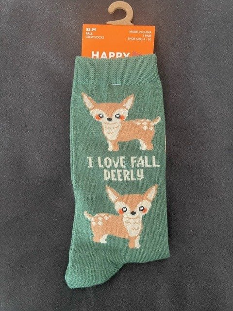 I Love Fall Dearly Crew Socks product image (1)