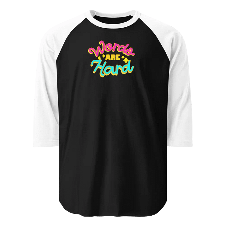 Words Are Hard Jersey Raglan Tee product image (1)