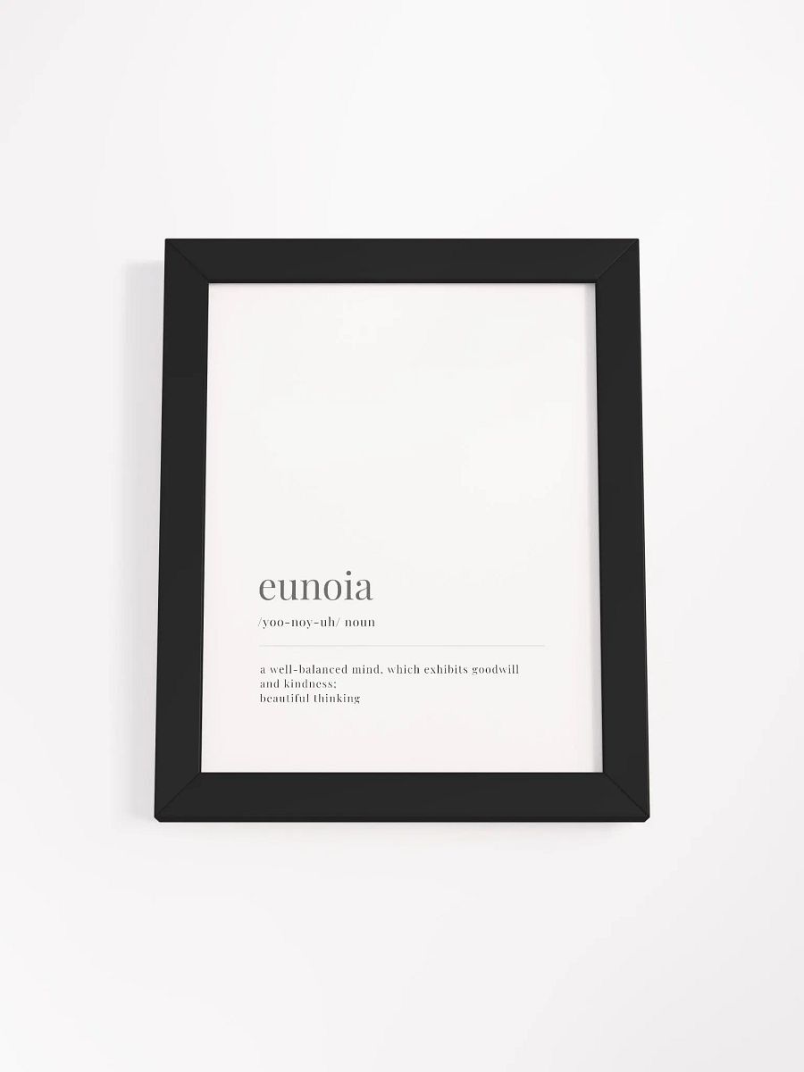 Eunoia Definition Framed Print product image (1)