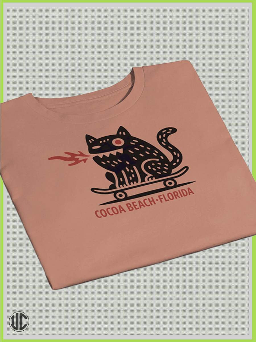 Crop Top | Cocoa Beach Original Crop Top Skater T-Shirt product image (20)