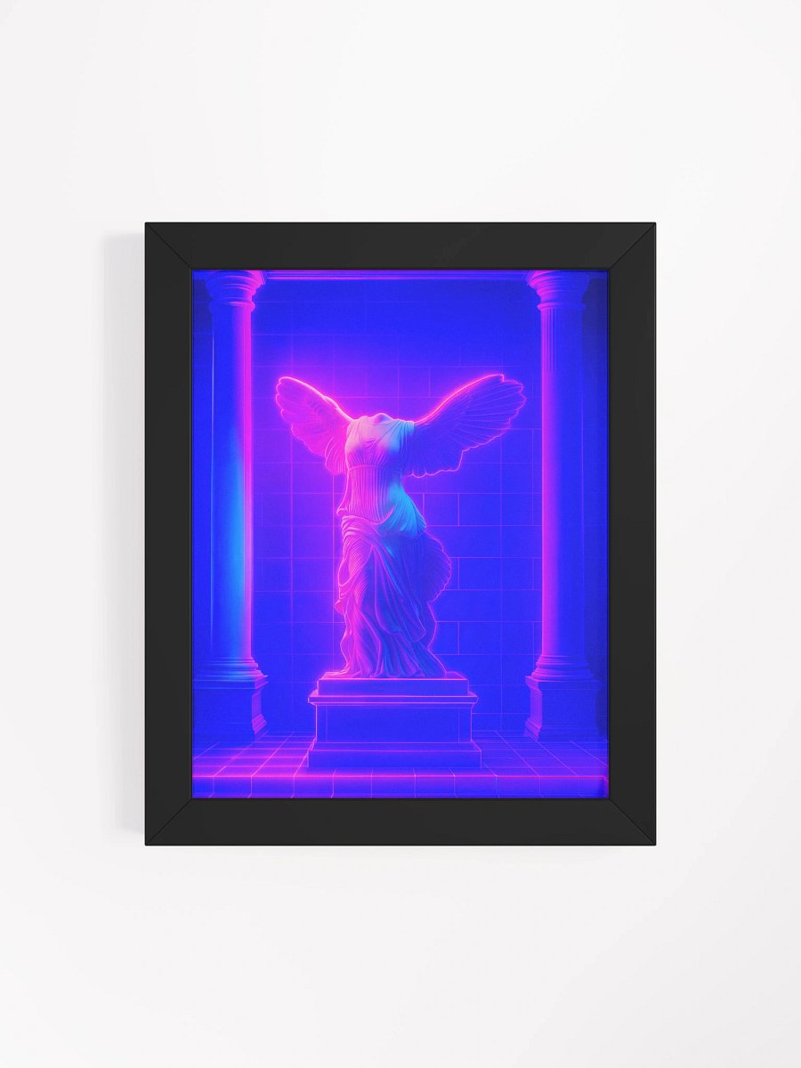 Ethereal Neon Temple of Victory Framed Poster product image (4)