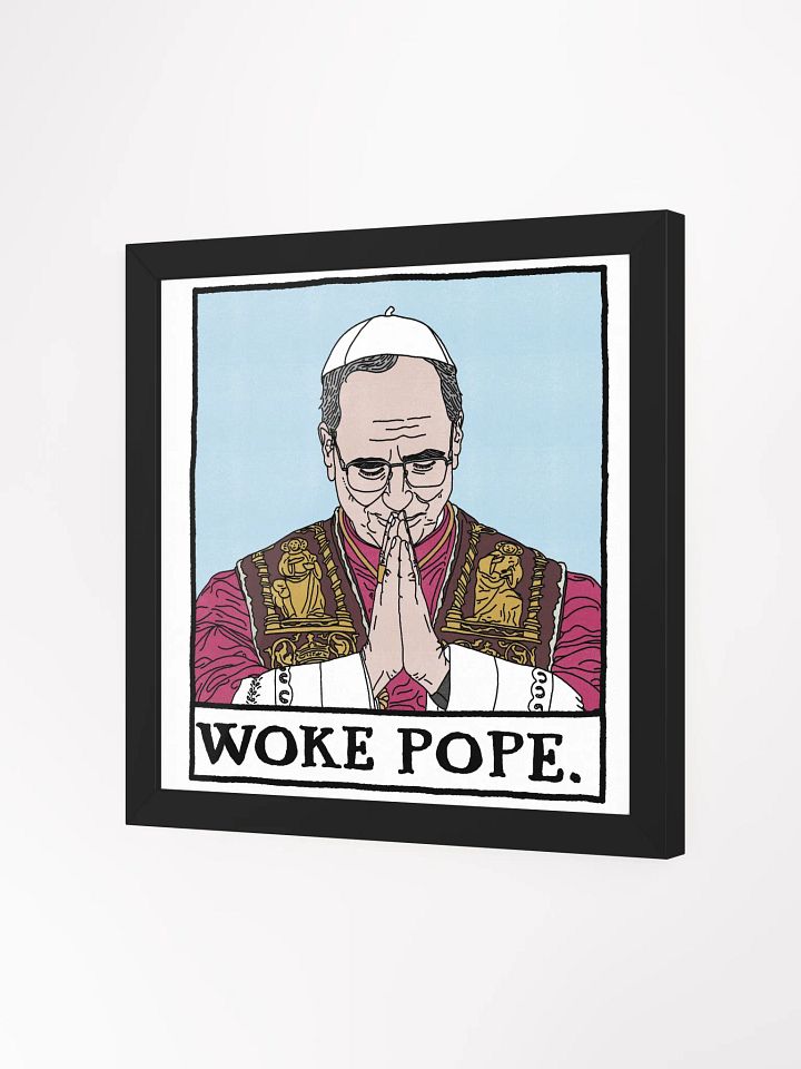 Woke Pope Framed Print product image (2)