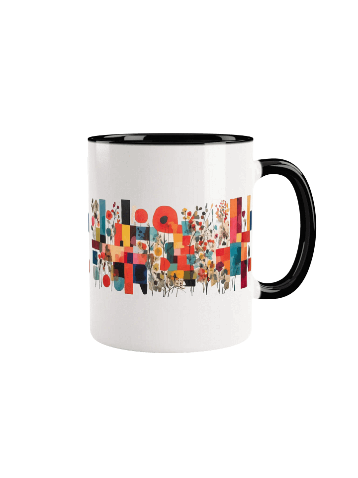 Vibrant Floral Geometry Ceramic Mug product image (6)