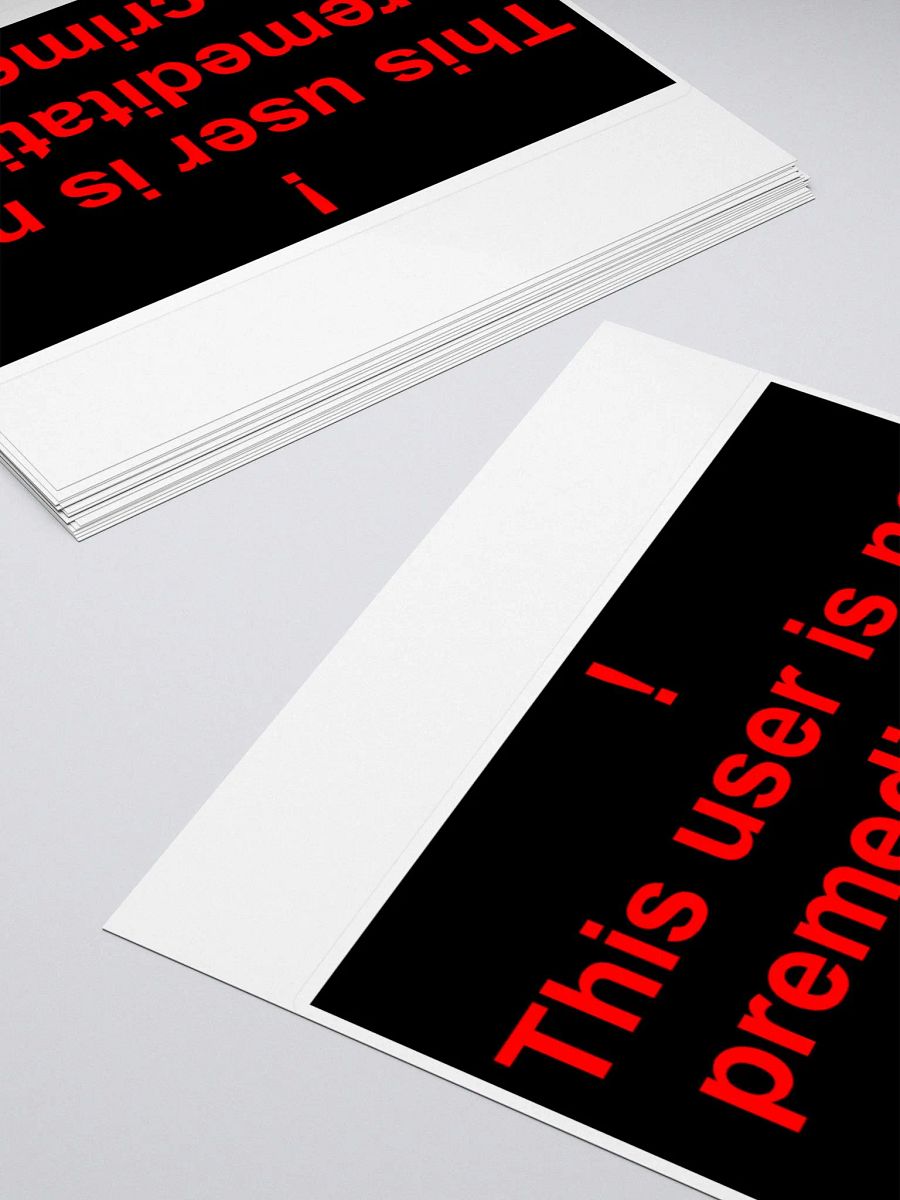 Premeditated Crime Alt Sticker product image (4)