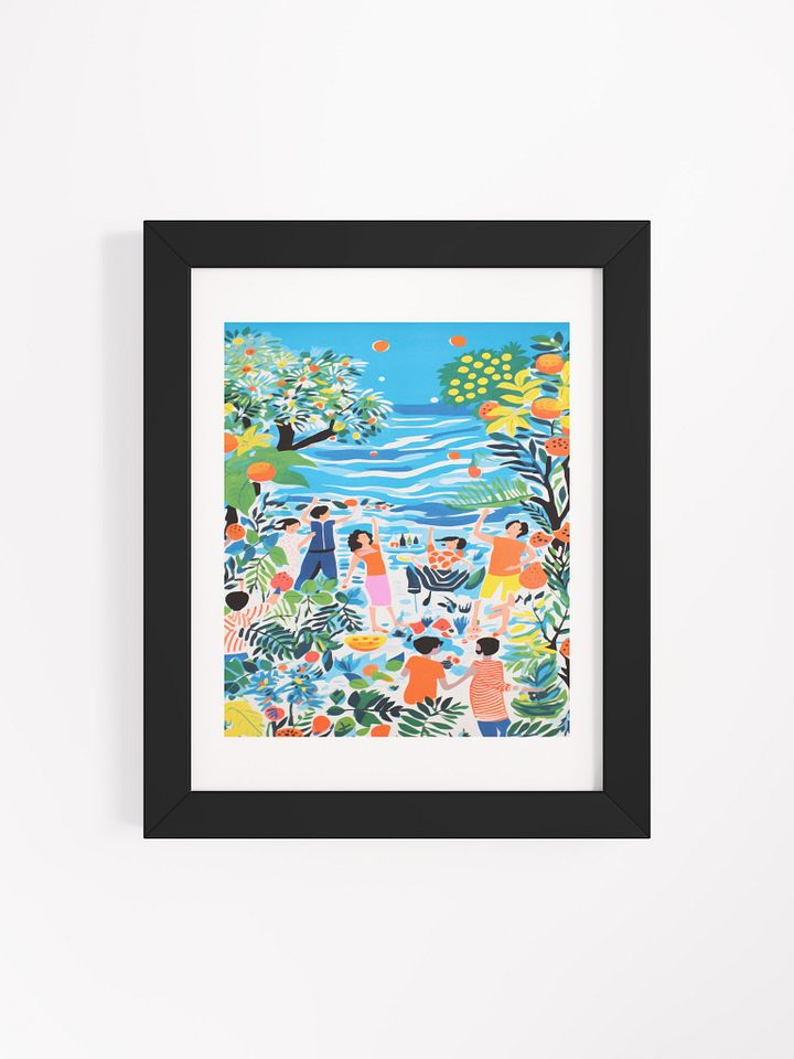 'Life in Paradise' Framed Matte Poster product image (1)