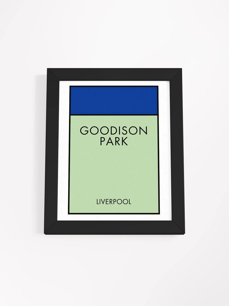 Goodison Park Liverpool Monopoly Title Art Framed Print product image (4)