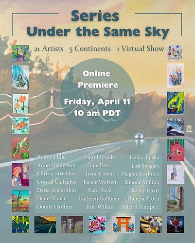 I’ve been working on a new series of paintings that are part of an arts residency that launches in a group show on YouTube on...