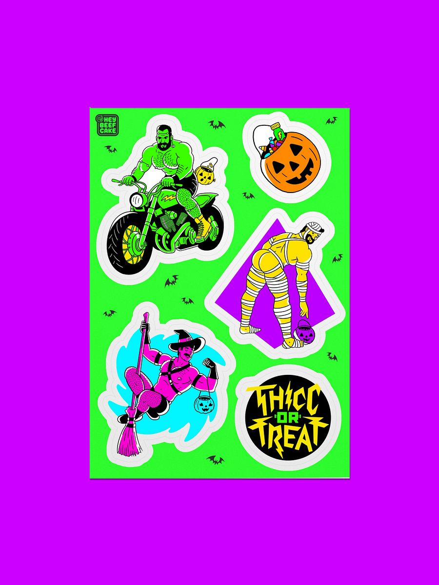 THICC or TREAT 2024 Sticker Sheet 1 product image (4)