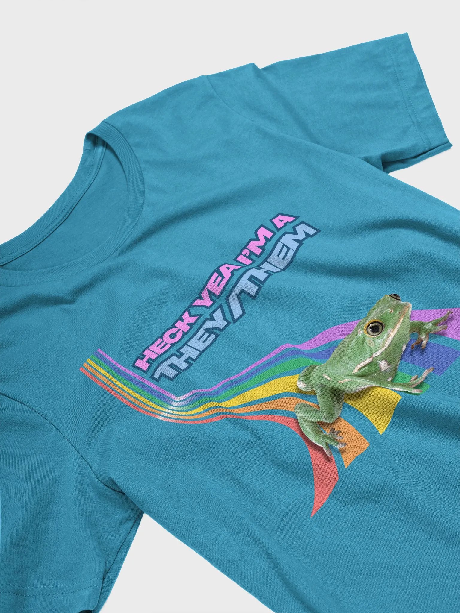 Heck Yea I'm a THEY/THEM (Bella+Canvas Supersoft T-Shirt) product image (2)
