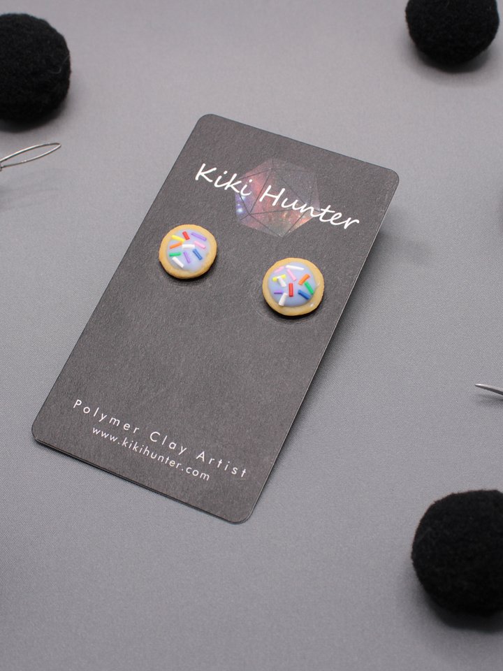 Iced Sugar Cookie Stud Earrings product image (1)