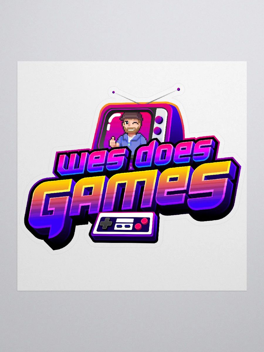 Wes Does Games Logo Sticker product image (1)