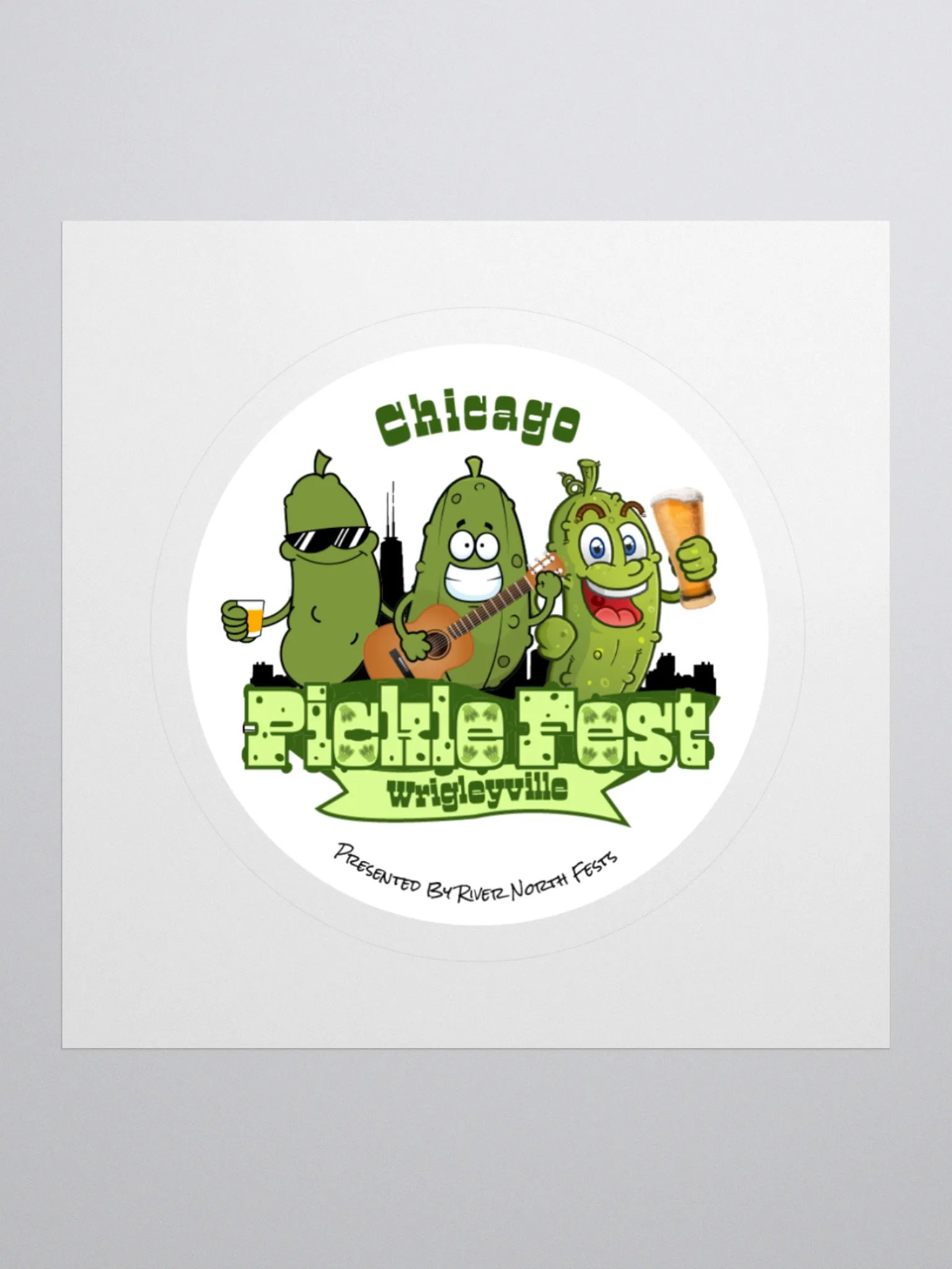 Chicago Pickle Fest Sticker product image (1)