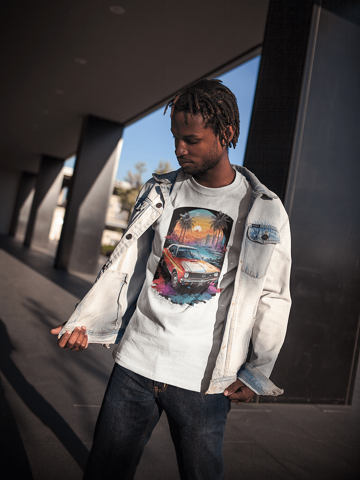 Cruisin' Sunset Oversized T-Shirt product image (1)