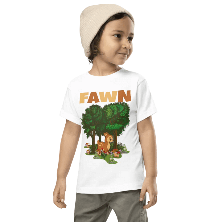 Fawn Funny Colorful Bella +Canvas Toddler T-Shirt – Funny Shirt & Gift for Kids product image (1)