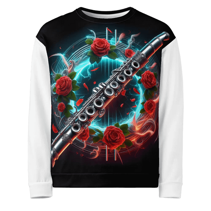 Melodic Roses and Silver Flute - Unisex Sweatshirt #9 product image (1)