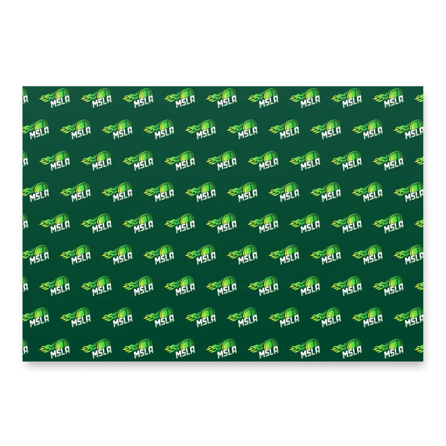 MSLA Green Wrapping Paper Sheets product image (2)