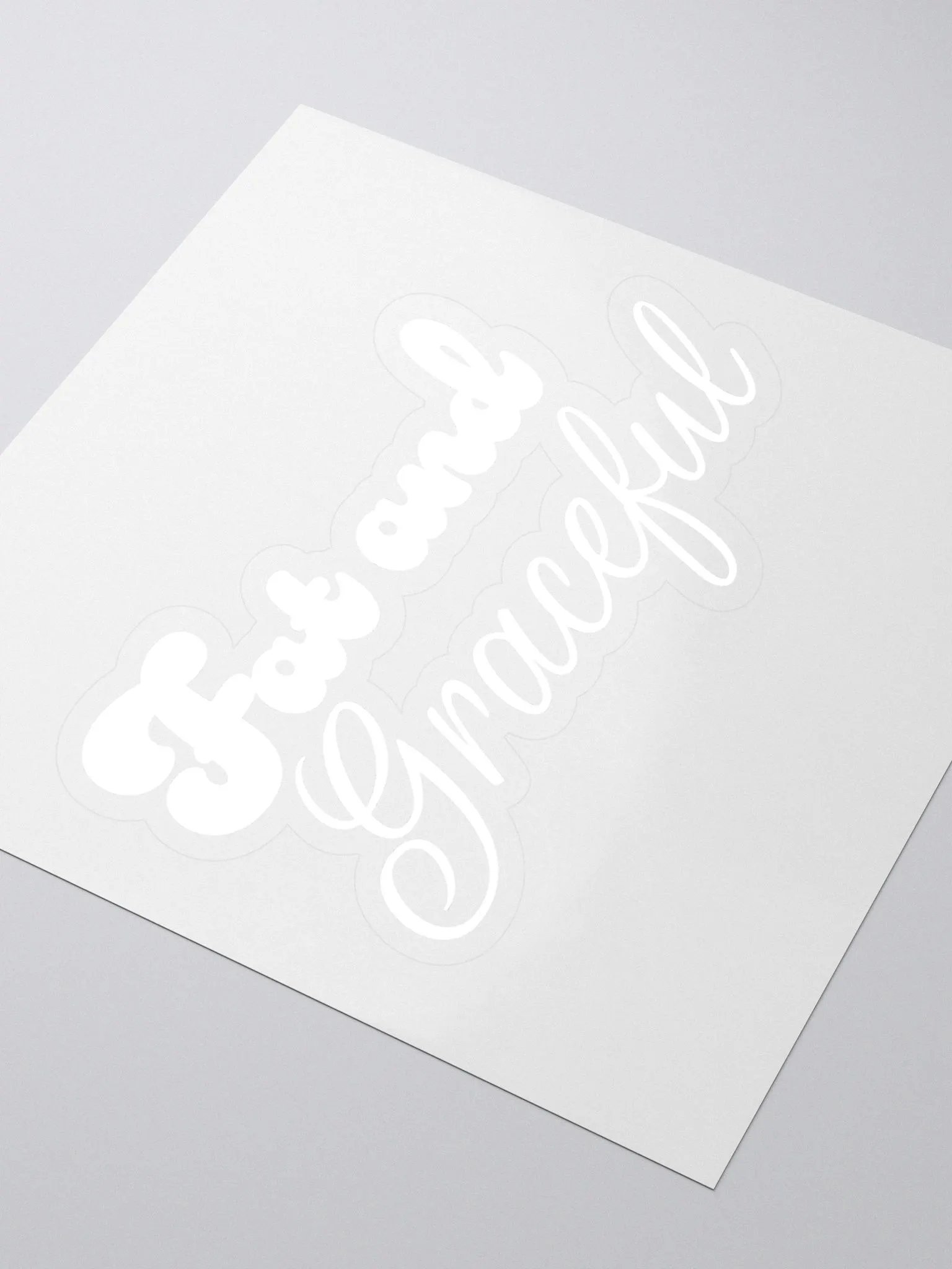 Fat and Graceful Sticker product image (3)