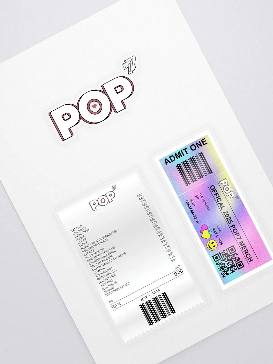 POP7 STICKER SHEET product image (1)