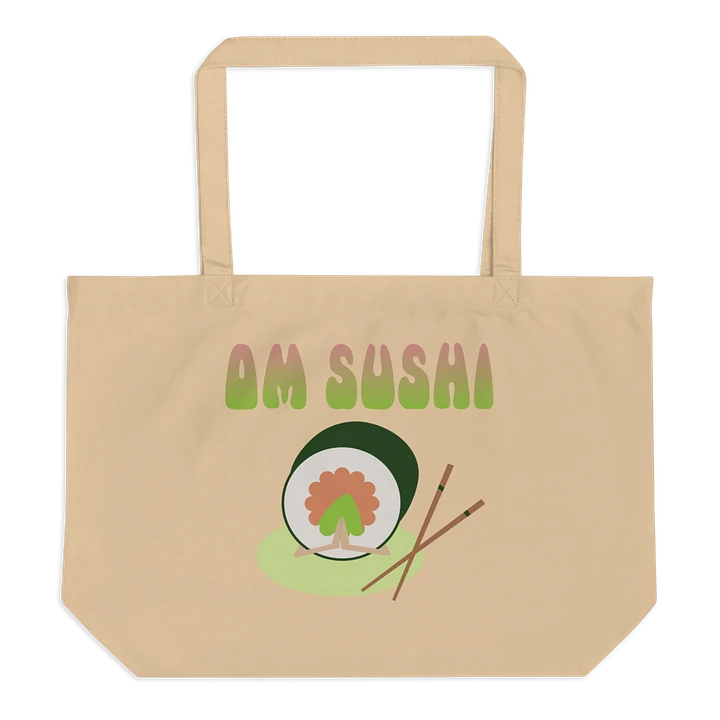 Quirky Om Sushi Eco-Friendly Large Tote Bag product image (2)