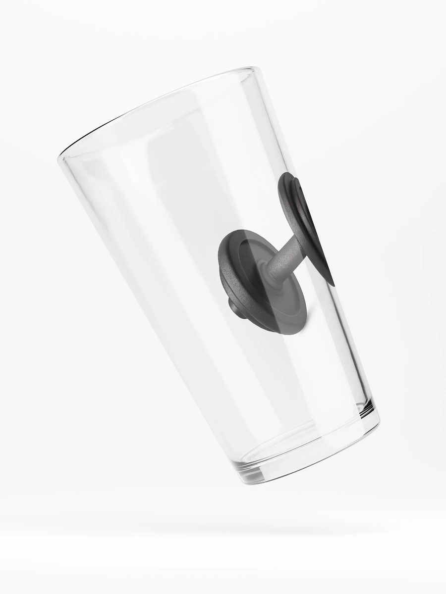 Black Dumbbell Pint Glass product image (4)