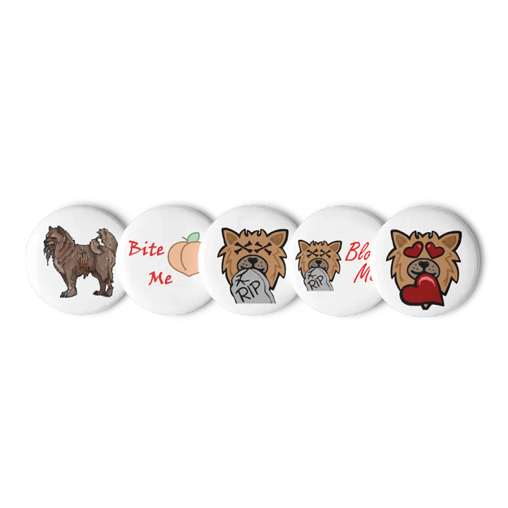 Zombiepupp Pins (Set of 5) product image (1)