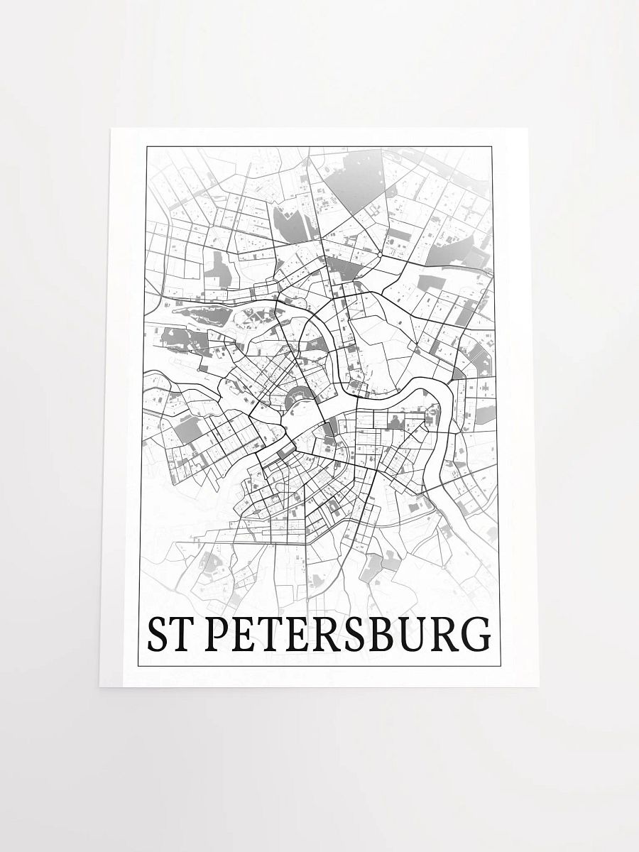 Saint Petersburg, Russia, city map print product image (19)