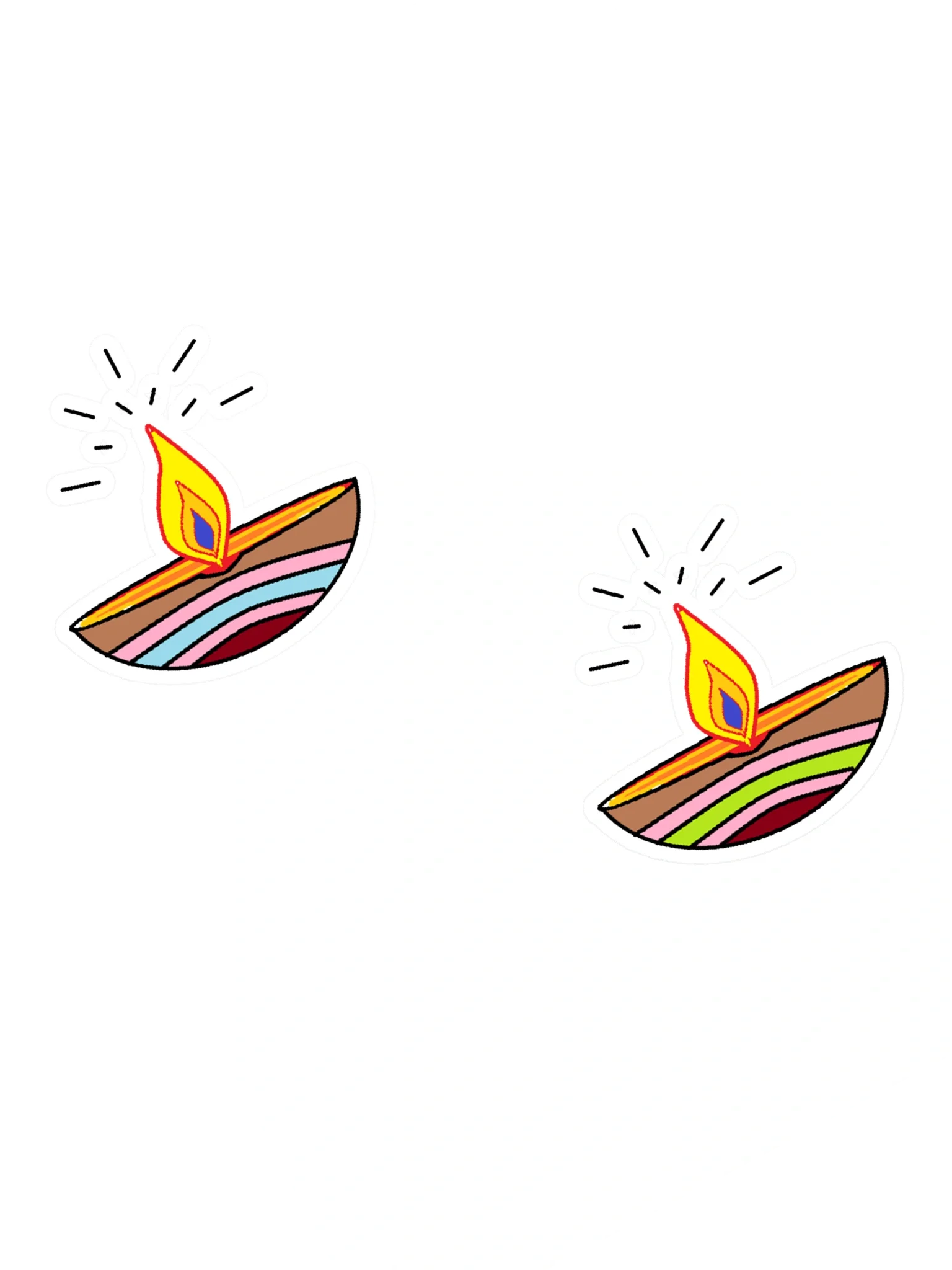 Ethereal Flames Sticker Sheet Set product image (1)