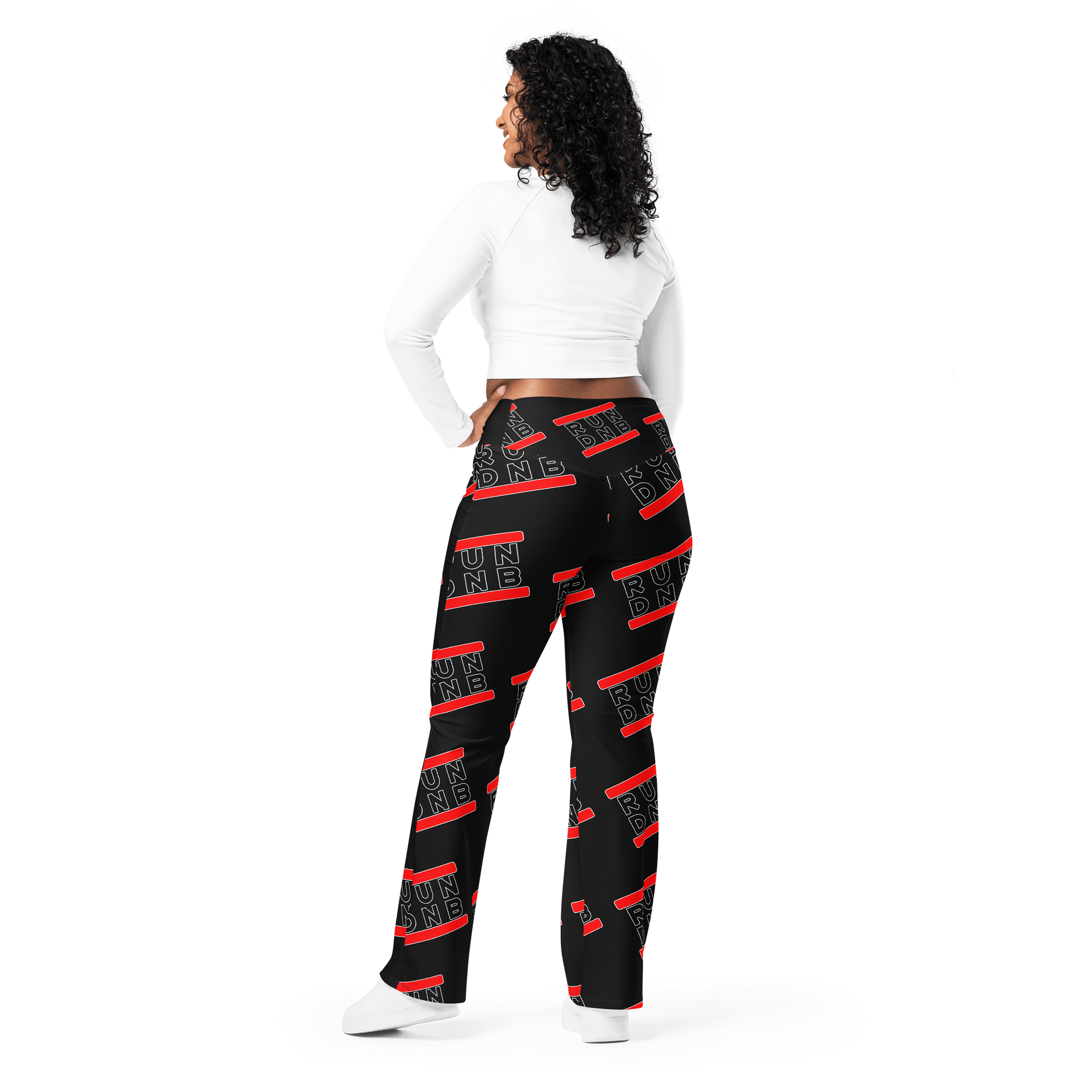 Run DNB All-Over Flare Leggings product image (3)