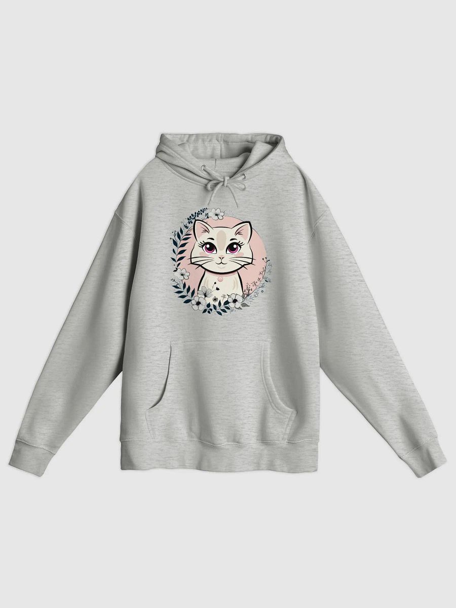 Floral Cat Circle Women’s Hoodie – Unique & Cozy product image (1)