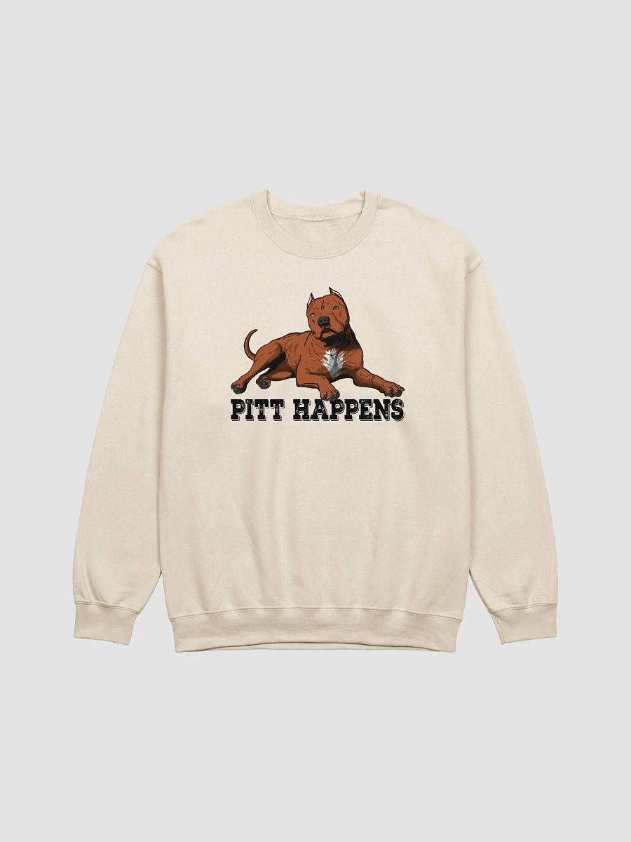 Pitt Happens Sweatshirt of a Pitbull Terrier (Cropped Ears - Red) | Funny Shirt for Pitbull, Bully, and Staffordshire Terrier Paw-rents product image (20)