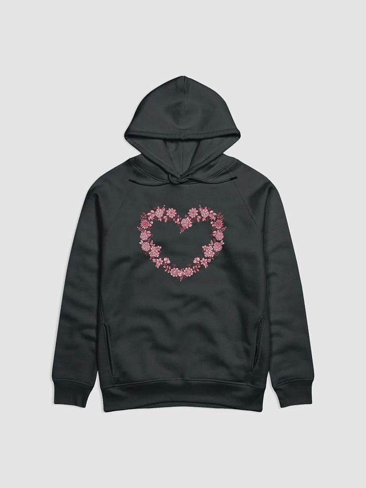 Red Floral Heart Eco Hoodie product image (2)