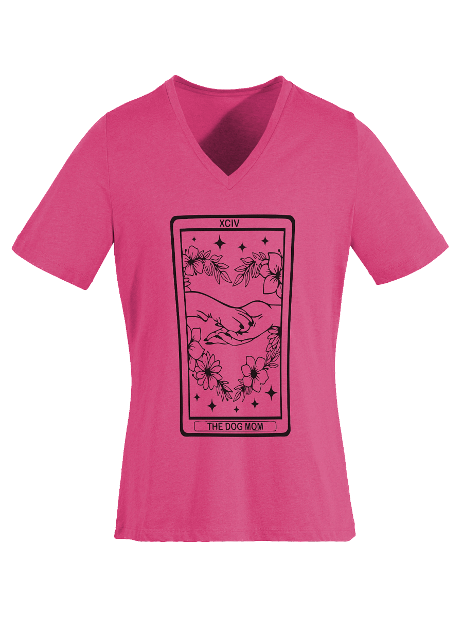 🌙 “V-Neck Dog Mom Tarot Tee” product image (4)