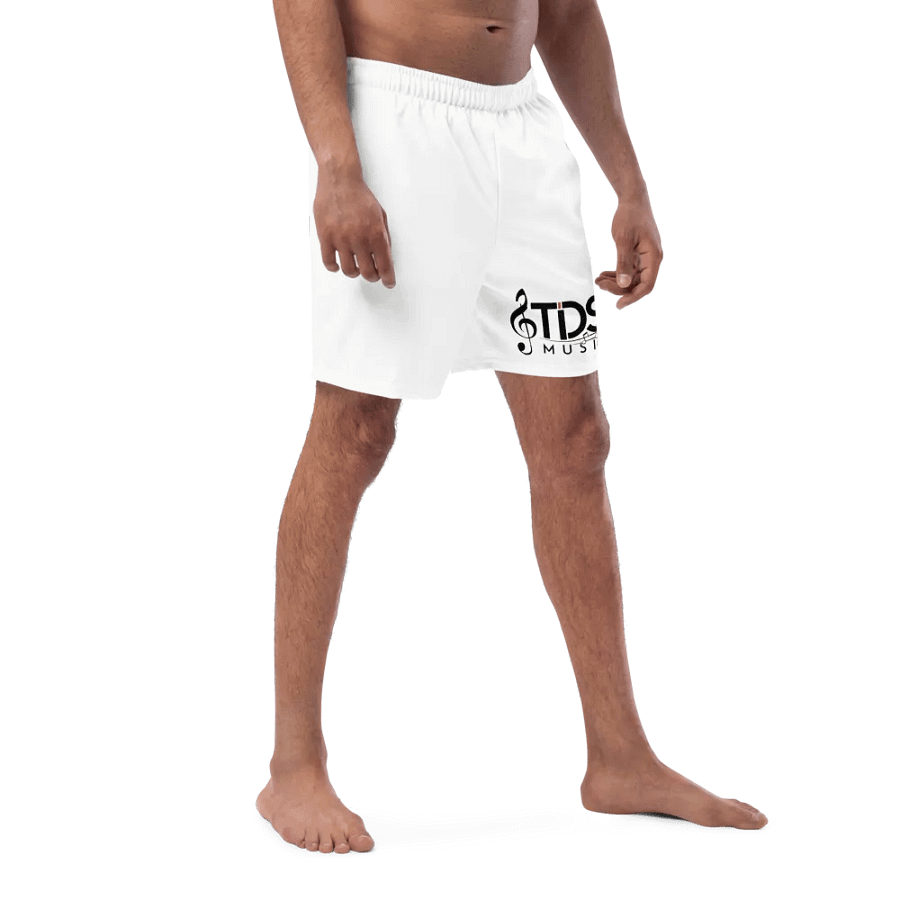 TDS Music Men's White Swim Trunks product image (9)