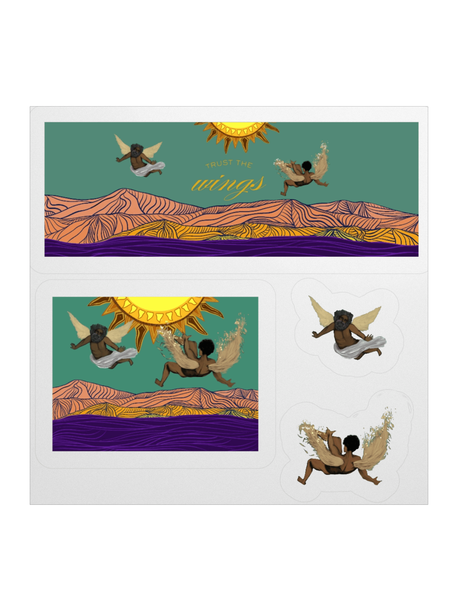 Trust the Wings Sticker Set product image (1)