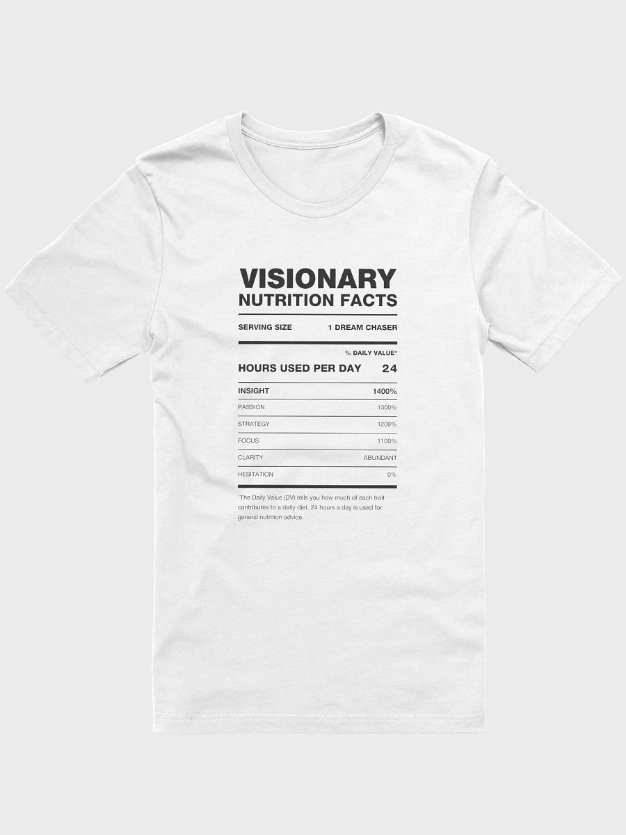 VISIONARY Nutrition Facts Supersoft Tee product image (2)