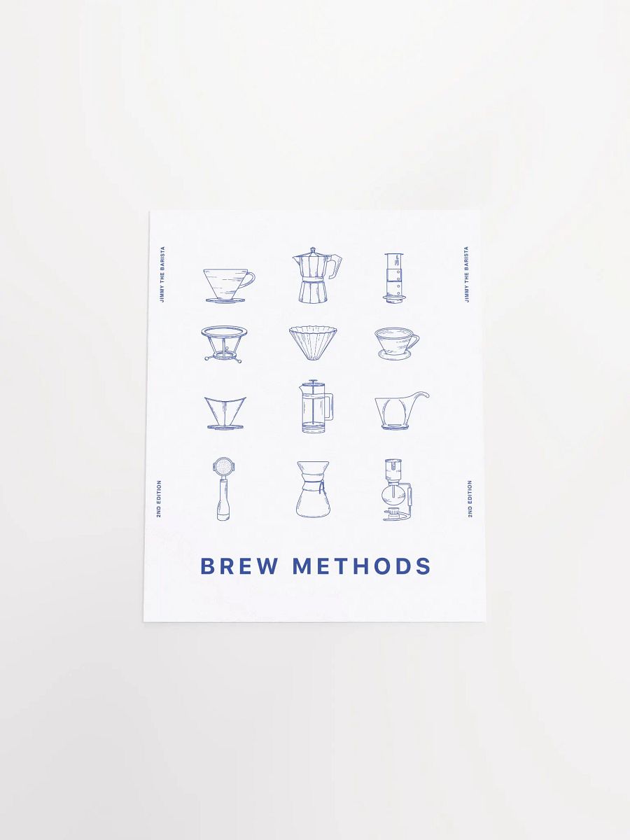 brew methods poster // v.02 (blue) [PRINT] product image (4)